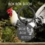 MAOFAED Funny Chicken Gift Chicken Lover Gift Chicken Keychain Crazy Rich Asians Inspired Keychain Gift for Friend