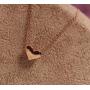 YINLIN Simple Mini Dainty Cute Love Heart Pendant Nwcklace For Women Girls(