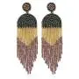 Luluping Long Beaded Tassel Earrings – Big Boho Native Handmade Bead Dangle Earrings for Women, Bohemian Large Statement Beaded Drop Fringe Earrings Luluping Long Beaded Tassel Earrings – Big Boho Native Handmade Bead Dangle Earrings for Women, Bohemian Large Statement Beaded Drop Fringe Earrings