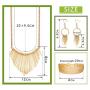 Hanpabum Necklace and Earrings Bracelet 3 Pack Jewelry Set for Women Gold Metal Fringe Drop Collar Necklace and Earrings Bracelet Set