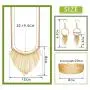 Hanpabum Necklace and Earrings Bracelet 3 Pack Jewelry Set for Women Gold Metal Fringe Drop Collar Necklace and Earrings Bracelet Set