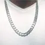 Verona Jewelers Italian 925 Solid Sterling Silver Mens Necklace,7.5MM 8MM 11MM 15MM Curb Cuban Chain Necklace for Men- Solid Heavy Link, Thick Link Chain Necklace, 20, 22, 24, 30,