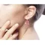 NOVICA Quartz .925 Sterling Silver Beaded Earrings Garden Bliss in Pink
