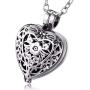 VCOOTS Cremation Jewelry for Ashes Pendant Always in My Heart Urn Necklace for Women/Men Stainless Steel Memorial Keepsake Jewelry- Free Fill Kits