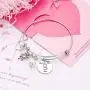TzrNhm Blossom Best Cat Mom Ever Bangle Bracelet for Cat Lover,Mom,Sister,Friends Cat Keychain TzrNhm Blossom Best Cat Mom Ever Bangle Bracelet for Cat Lover,Mom,Sister,Friends Cat Keychain