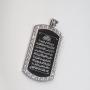ZKDC AYATUL KURSI 60 cm Chain Stainless Steel Necklace Islam Muslim Quran Jewelry