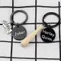 BAUNA Joker Keychain Set Best Friend Friendship Couple Jewelry Movie Show Keychain