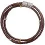 Silpada Multi-Purpose Genuine Leather Wrap Chain Bracelet in Sterling Silver and Brass, 29'' Silpada Multi-Purpose Genuine Leather Wrap Chain Bracelet in Sterling Silver and Brass, 29''