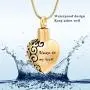 Minicremation Cremation Jewelry for Ashes - Always in My Heart Ashes Pendant with Tree of Life Urn Necklace for Ashes, Keepsakes Memorial Ash Jewelry