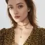 Lalynnly 14K Gold Plated Chain Medallion Bead Simple Minimalist Choker Pendant Necklace Dainty Jewelry for Women Girls Lalynnly 14K Gold Plated Chain Medallion Bead Simple Minimalist Choker Pendant Necklace Dainty Jewelry for Women Girls