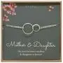 EFYTAL Mother Daughter Bracelet - Sterling Silver two interlocking infinity circles, Mothers Day Jewelry Gift EFYTAL Mother Daughter Bracelet - Sterling Silver two interlocking infinity circles, Mothers Day Jewelry Gift