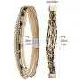 Hicarer Leopard Bracelets for Women Multilayer Metal Pipe Leather Cuff Charm Wide Leather Wrap Bracelet Bohemian Jewelry with Magnet Buckle Clasp for Girls