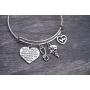 Infinity Collection Nurse Bracelet, Nurse Prayer Charm Bracelet, Nurse Bangle, Nurse Gifts for Women