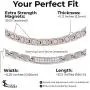 Elegant Titanium Magnetic Therapy Necklace Pain Relief for Neck Arthritis Migraine Headaches Shoulders And Back (Czech Stone Silver), Womens - Width: .25in Elegant Titanium Magnetic Therapy Necklace Pain Relief for Neck Arthritis Migraine Headaches Shoulders And Back (Czech Stone Silver), Womens - Width: .25in