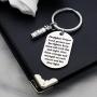 Fireman Prayer Keychain Fireman Graduation Gift Firemen Jewelry(Firefighter prayer KR)
