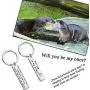 BAUNA Otter Keychain Couples Jewelry Boyfriiend Keychain Will You Be My Otter Engagement Gift Wedding Gift for Husband Wife Friendship Jewelry BFF Gifts BAUNA Otter Keychain Couples Jewelry Boyfriiend Keychain Will You Be My Otter Engagement Gift Wedding Gift for Husband Wife Friendship Jewelry BFF Gifts