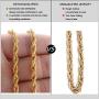OSTAN 2.0 MM 3MM 4MM 5MM Twist Rope Necklace Stainless Steel Chain Necklace Men Women Jewellery
