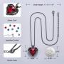 CDE Angel Wing Love Heart Necklaces for Women Silver Tone/Gold Tone Pendant Valentines Day Jewelry Gifts for Women Mom/Wife/Sister