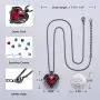 CDE Angel Wing Love Heart Necklaces for Women Silver Tone/Gold Tone Pendant Valentines Day Jewelry Gifts for Women Mom/Wife/Sister