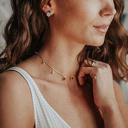 YANCHUN Star Choker Necklace Gold Star Necklace for Women Dainty Layer Necklaces for Teen Girls Gift
