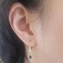 Dazzlingrock Collection 10K Ladies Halo Style Dangling Drop Earrings, Yellow Gold