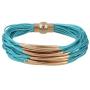 D EXCEED Multi Row Magnetic Clasp Bangle Bracelet for Women and Ladies 6 Colors