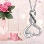 Dreamboat Infinity Heart Necklace 925 Sterling Silver Forever Love Valentines Jewelry Gift Birthday Gift for Women Girlfriend Wife her Dreamboat Infinity Heart Necklace 925 Sterling Silver Forever Love Valentines Jewelry Gift Birthday Gift for Women Girlfriend Wife her