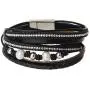 TASBERN Gray Leather Wrap Bracelet for Women Pearl Crystal Rope Braided Cuff Bracelets Handmade Jewelry Gift for Teens Girls TASBERN Gray Leather Wrap Bracelet for Women Pearl Crystal Rope Braided Cuff Bracelets Handmade Jewelry Gift for Teens Girls