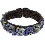 NOVICA Lapis Lazuli Woven Cuff Bracelet, 6.5'', Ocean Day NOVICA Lapis Lazuli Woven Cuff Bracelet, 6.5'', Ocean Day