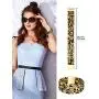 Hicarer 3 Pieces Sunflower Print Jewelry Set Sunflower Multi-Layer Bracelets Faux Leather Dangle Earrings Necklace for Women