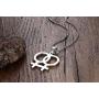 Gay & Lesbian Symbol LGBT Pride Pendant Necklace for Couples Stainless Steel Homosexuality Jewelry