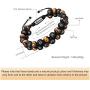 murtoo Essential Oil Bracelet Adjustable, Mens Beads Bracelet Lava Rock Stone Bracelet Perfume Diffuser Bracelet, 7-9 Inches