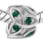 LilyJewelry Green Celtic Trinity Knot Charm Claddagh Irish Beads Fits European Bracelets