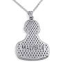 Sterling Silver Jesus Malverde Sinaloa Narco Saint Necklace
