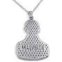 Sterling Silver Jesus Malverde Sinaloa Narco Saint Necklace