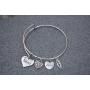 Luvalti Grandma Nana Love Heart Charm Bracelet Adjustable Bangle Gift for Women