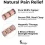 Elegant Mens Double Magnet Wide Copper Magnetic Therapy Bracelet Pain Relief for Arthritis and Carpal Tunnel Elegant Mens Double Magnet Wide Copper Magnetic Therapy Bracelet Pain Relief for Arthritis and Carpal Tunnel