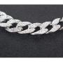 KOSMOS-LI CZ Rhinestone Choker Necklace for Women Jewelry Hip Hop Cuban Link Chain