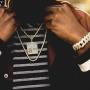 JINAO Hip Hop Trap House Pendant Iced Out Simulated Diamond Necklace with Rope Chain for Men