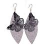 Womens Butterfly Dangle Earrings, Long Hollow Flying Animal Butterfly Drop Hook Earrings Fashion Jewelry