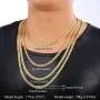 MMTTAO 18K Gold Plated Mens Cuban Curb/Figaro/Snake Chain Link Necklace for Pendant Men Women 5MM/6MM Wide Hip Hop Hiphop Mens Fashion Jewelry Gifts with 18K Stamp, 18Inches-32Inches