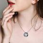 JUSTKIDSTOY Pig Necklace Jewelry 925 Sterling Silver Cute Animal Pendant Necklace with Crystal Gift for Women Girl Birthday
