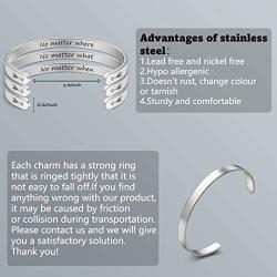 No Matter Where What When Bracelet 3 Best Friends Jewelry Long Distance Friendship Gift