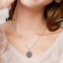 Urn Necklaces for Ashes Oxidized Silver 925 for Women,Cremation Jewelry for Ashes Keepsake Memorial Pendant Necklace Gifts for Best Friends
