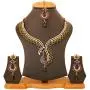 Touchstone Indian Bollywood Handcrafted Traditional Royal Mughal Kundan Polki Meenakari Enamel Colorful Wedding Designer Jewelry Long Necklace Set in Gold and Silver Tone for Women.