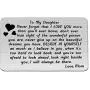 PENQI to My Daughter Jewelry from Mom Believe in Yourself As Much As I Believe in You Wallet Card Love Mom Jewelry Mother and Daughter Gift PENQI to My Daughter Jewelry from Mom Believe in Yourself As Much As I Believe in You Wallet Card Love Mom Jewelry Mother and Daughter Gift