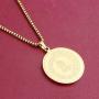 KUIYAI Serenity Prayer Necklace God Grant Me Praying Hands Necklace Medal Pendant Christian Gift