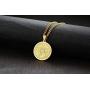 PJ Jewelry The Seal of The Seven Archangels Medallion Pendant Stainless Steel Occult Amulet Necklace with 24'' Chain