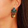 TIANHONGYAN Pineapple Earrings for Women and Girls Cute Crystal Drop Fruit Earrings Charm Jewelry Gifts - Suitable for Beach Holidays and Parties