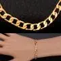 U7 Men Women Cuban Link Bracelet|Stainlss Steel 18K Gold Plated Diamond Cut 3mm 5mm 6mm 7mm 9mm 12mm Wide Miami Curb Chain Wrist Bracelet, Length 6.5'' 7.5'' 8.26'', with Gift Box U7 Men Women Cuban Link Bracelet|Stainlss Steel 18K Gold Plated Diamond Cut 3mm 5mm 6mm 7mm 9mm 12mm Wide Miami Curb Chain Wrist Bracelet, Length 6.5'' 7.5'' 8.26'', with Gift Box